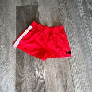 Pink Victorias Secret red snap running active shorts athletic S